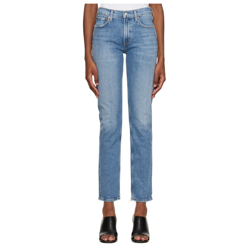 agolde 蓝色 lyle 牛仔裤女