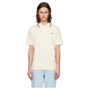 灰白色 Polo A.P.C. Flynn 衫 男体恤透气宽松休闲新款