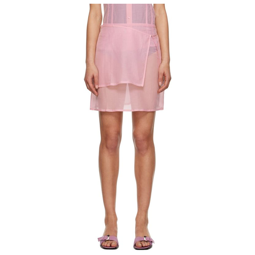 paloma wool 粉色 nelly 短裙女 男