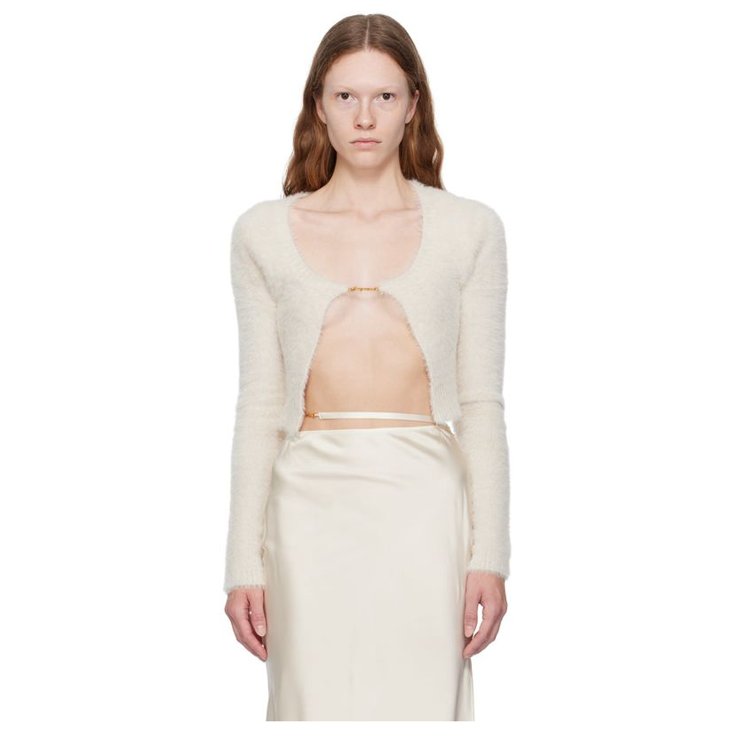 Jacquemus 灰白色 Le Papier 系列 La Maille Neve Manches Lon