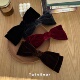 miu系大小姐 甜美复古高端新款 黑丝绒蝴蝶结顶夹发夹盘发发饰头饰