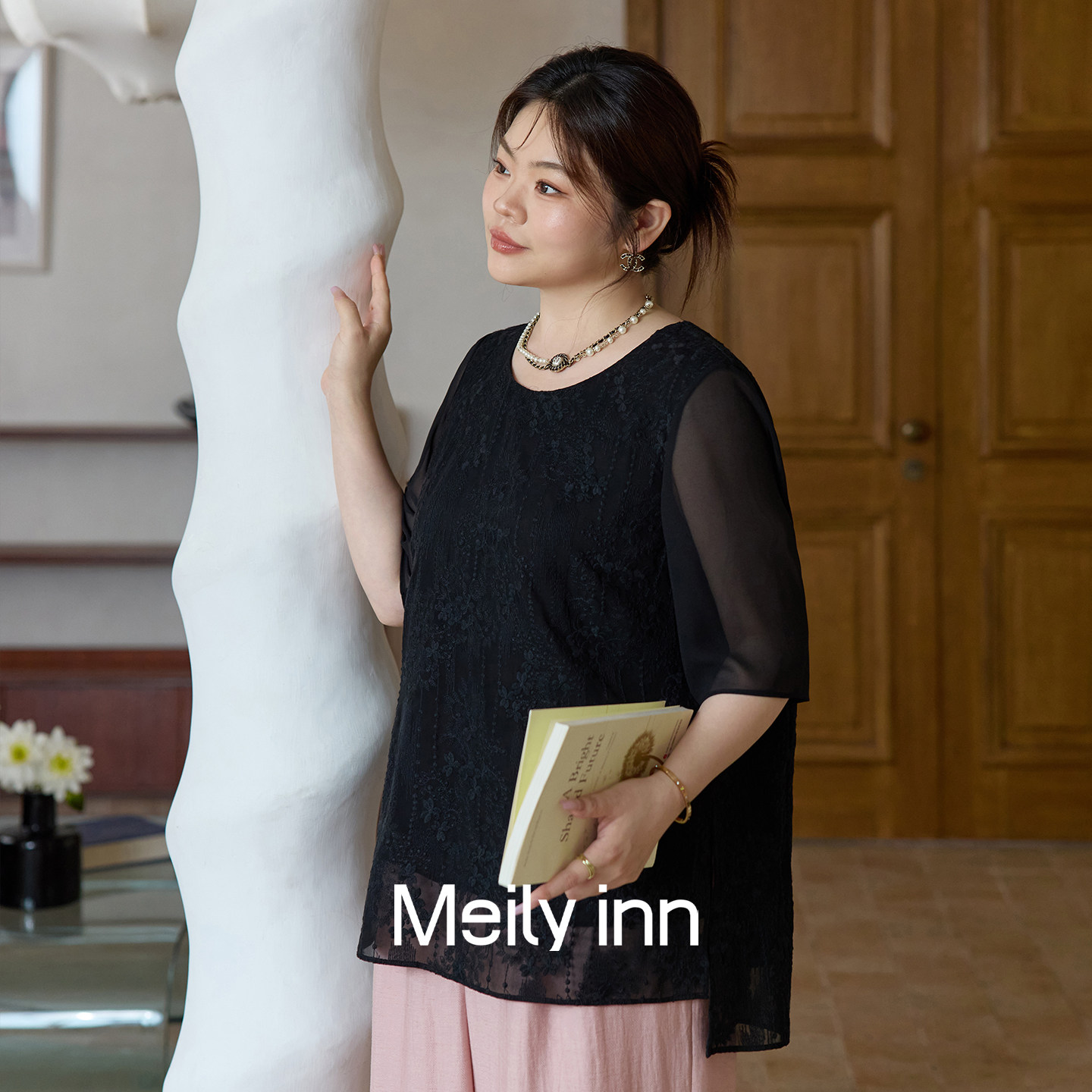 气质女士加肥加大衬衫