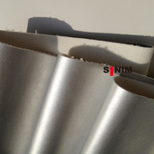 银色进口仿皮布料面料皮革面料皮衣皮裤 饰植绒弹力面料 夹克软包装