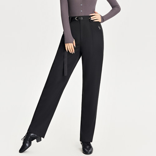 IFV新款国标舞黑色拉丁舞裤