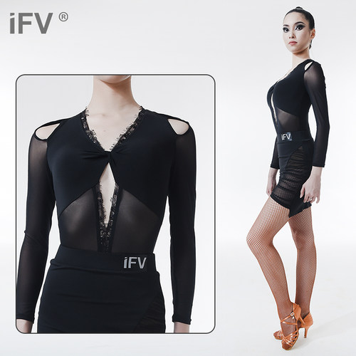 网纱连体衣练功服IFV/伊芙唯艺考