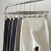 显瘦高腰无痕塑形打底裤 白色薄绒鲨鱼裤 女春秋外穿收腹提臀瑜伽裤