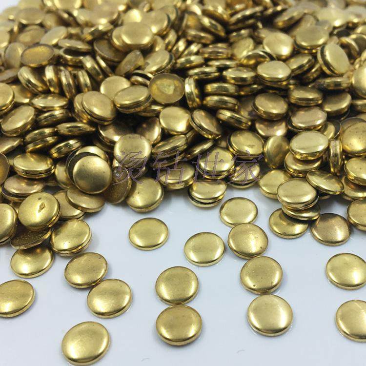 古铜片 金色 国a古铜柳丁 手机美容 半圆包 复古烫片 牛仔裤烫钻