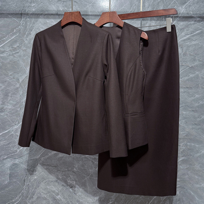 法式西装半身裙两件套装女轻熟风