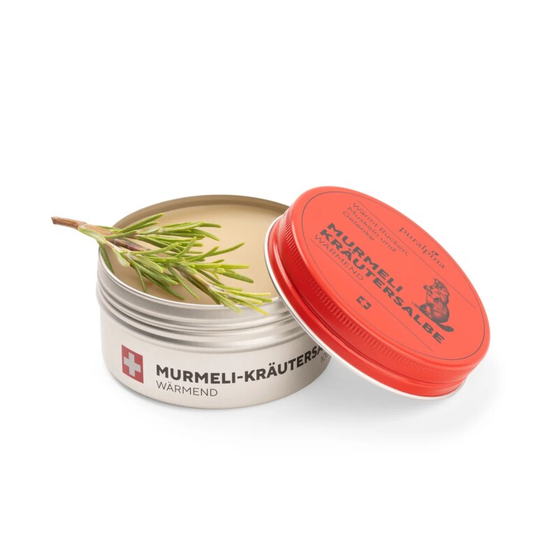 瑞士代购Puralpina 土拨鼠颈肩按摩热疗草本软膏放松舒缓肌肉关节