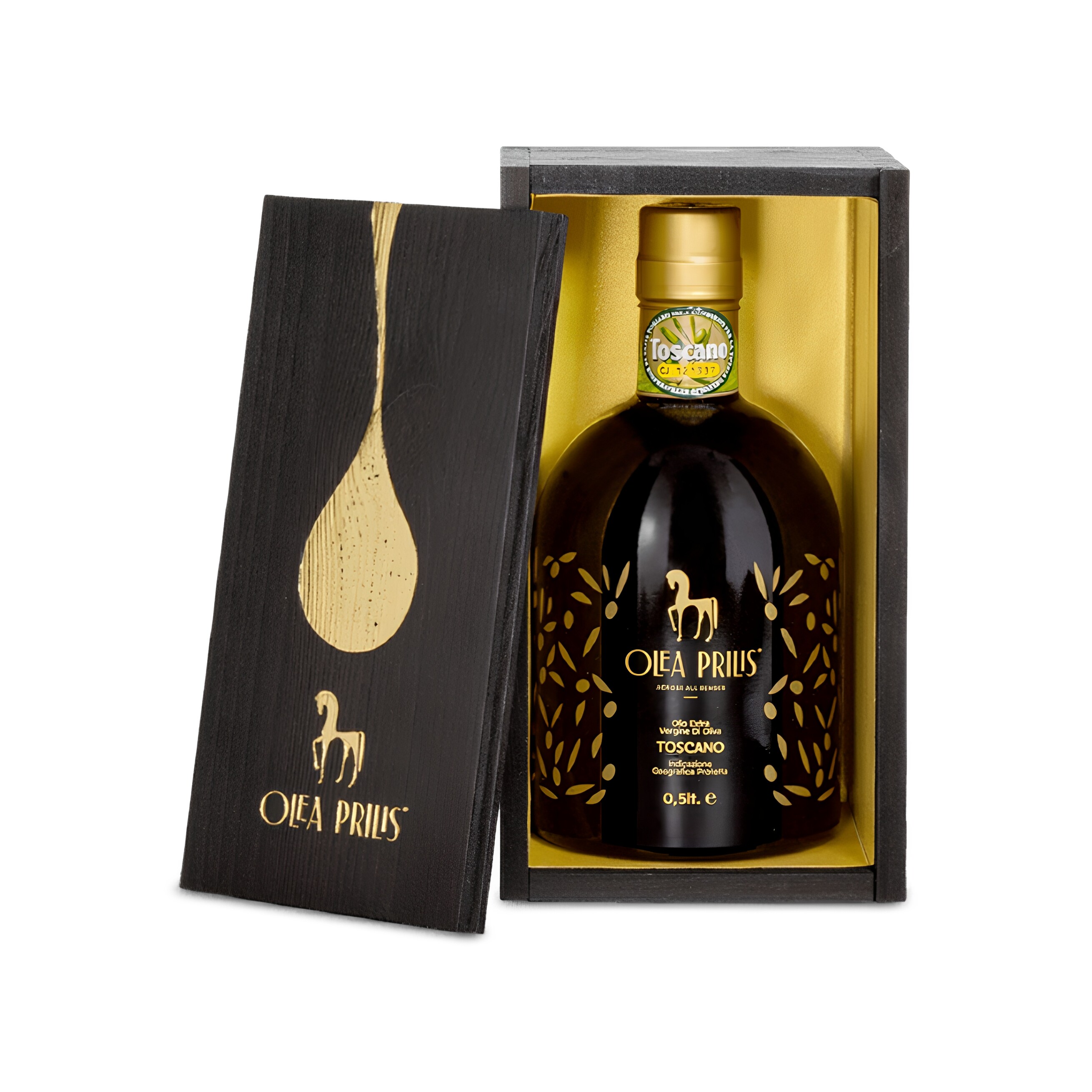 意大利Olea Prilis特级初榨橄榄油礼盒托斯卡纳特产早收高酚500ml