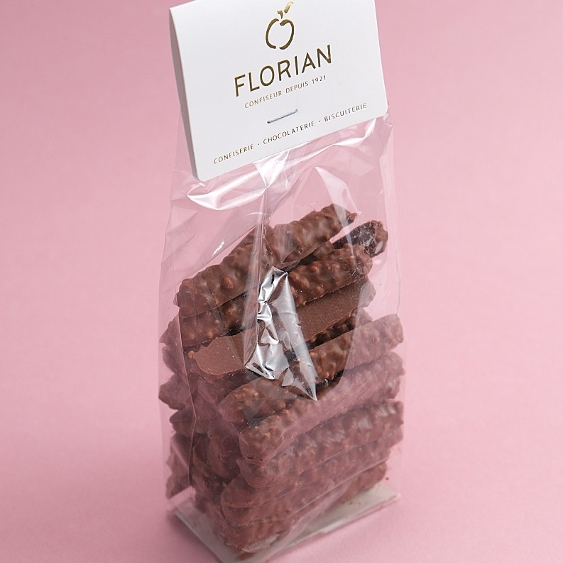 法国进口零食礼品 尼斯特产florian蜜饯橘皮夹心黑巧克力袋装500g