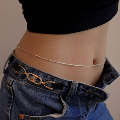 意大利进口925纯银雪花腰链