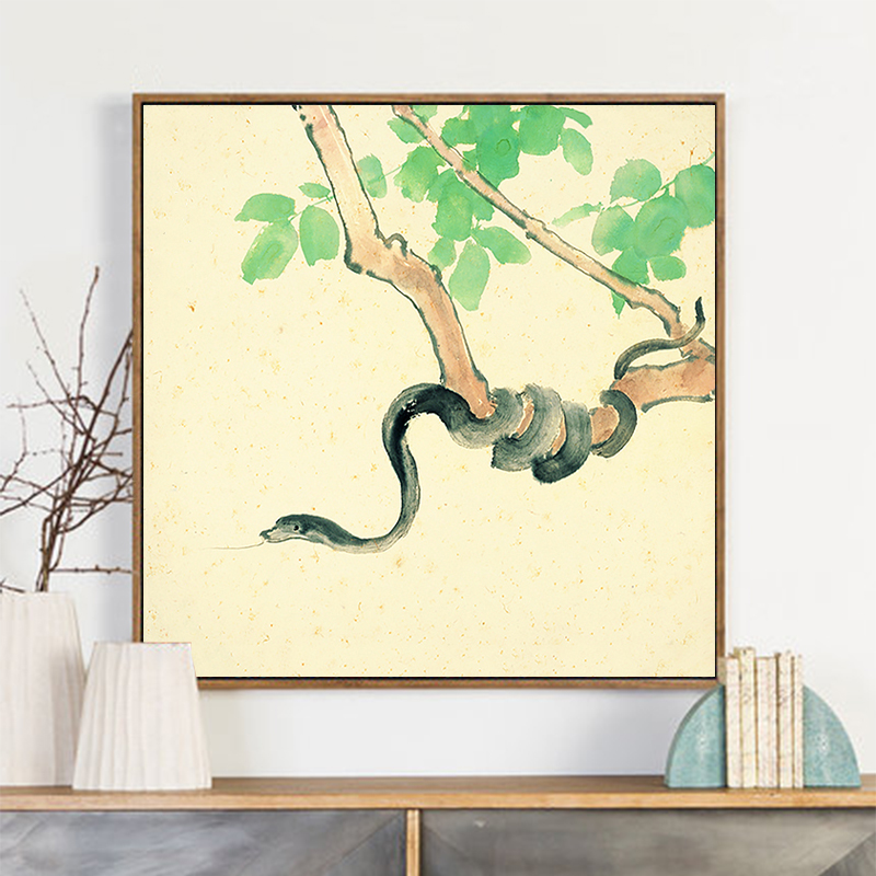 徐悲鸿十二生肖名画新中式古典 diy数字油画手工填色画丙烯装饰画