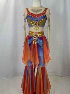 新款舞蹈服艺考演出服表演服梦回龟兹同款定制独舞敦煌飞天演出服