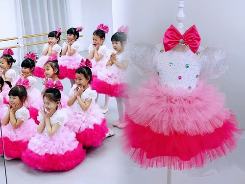 高定幼儿女童舞蹈蓬蓬裙纱裙演出服装公主裙小甜甜的梦表演定制