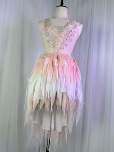 小艺考服少儿舞蹈演出服剧目表演灵羽同款朱嬛鹤鸟飘逸中国舞定制