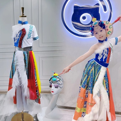 阿伽舞蹈服装藏族桃李杯独舞