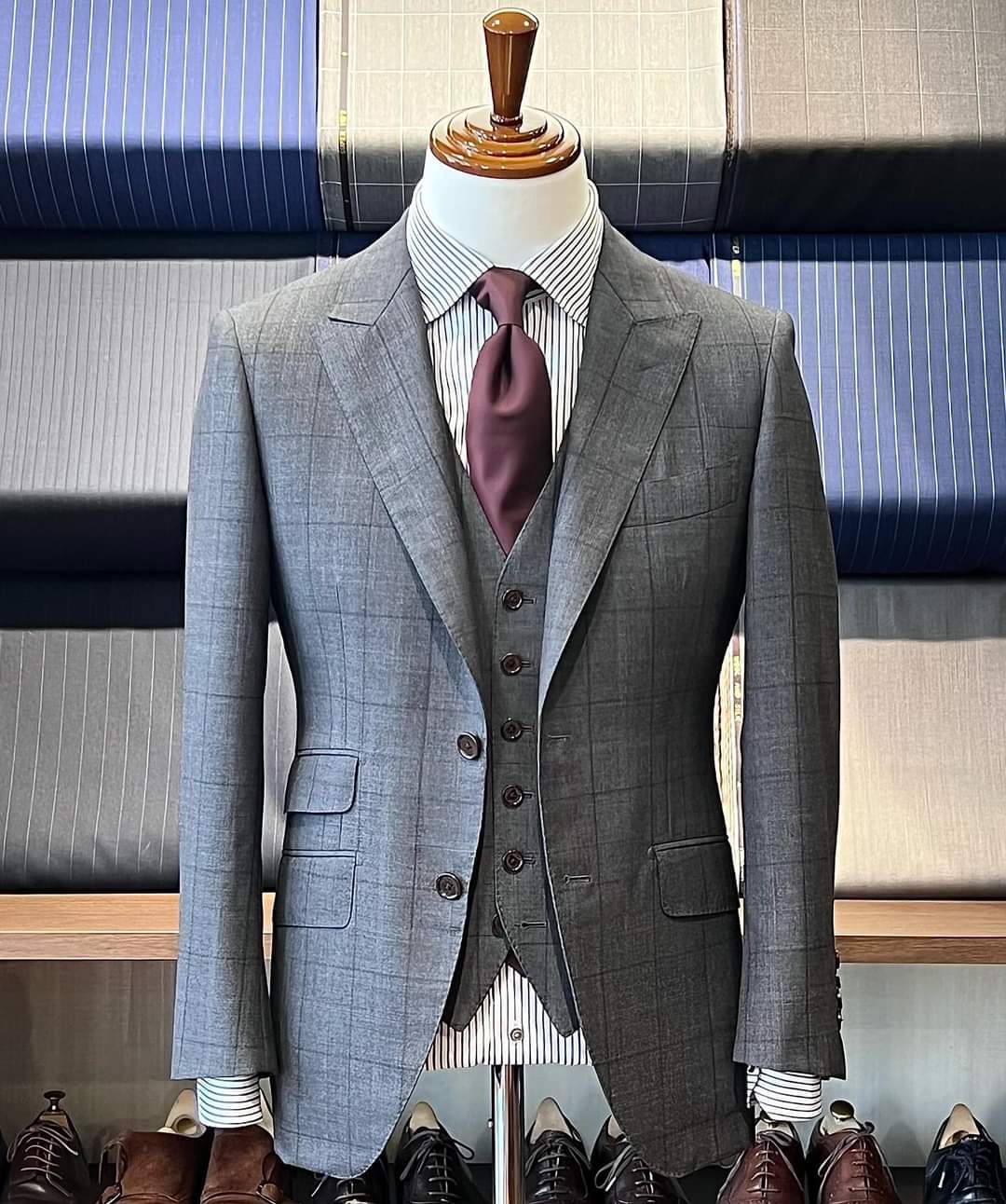 进口面料西装量身定制男西服结婚礼服定做