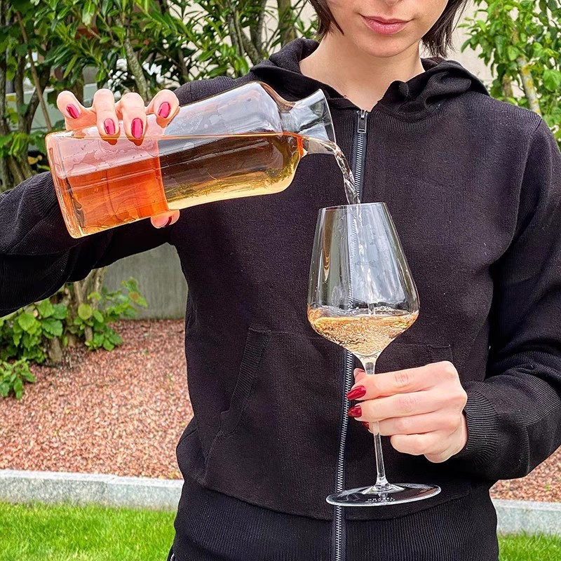 精品手工醒酒器 酿酒师醒酒器手工水晶玻璃分酒壶白葡萄酒分酒器