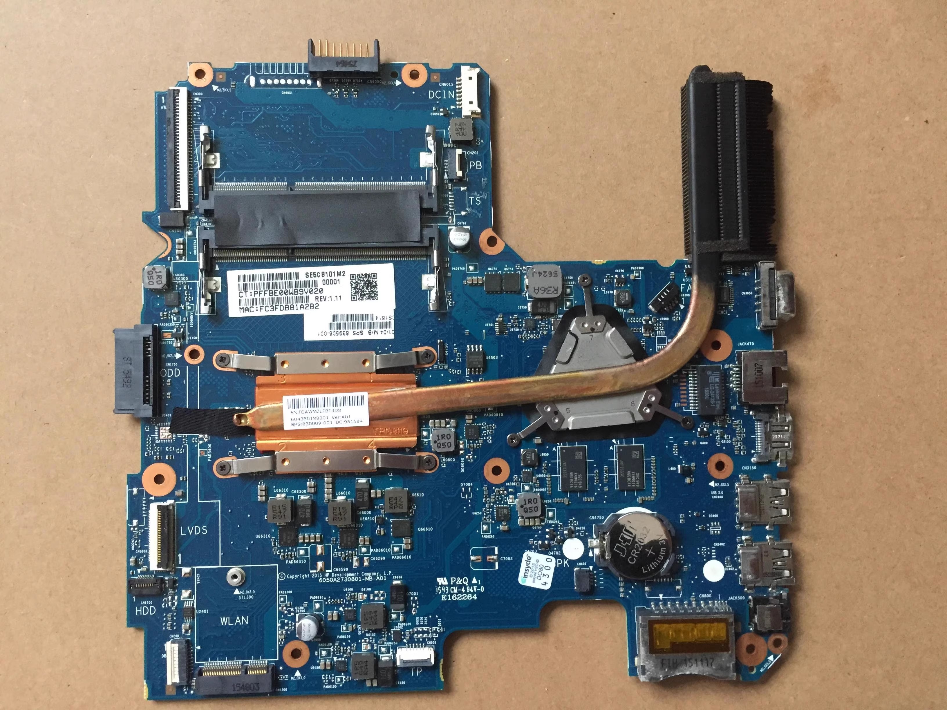 惠普I119246G414g-aj101t主板