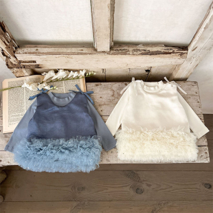 2025春季新款周岁婴幼儿小精灵公主纱裙套装女宝宝精美蓬蓬连衣裙