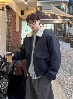韩国代购男装冬季棉服夹克外套