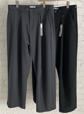 国内现货！代购春季SLOWER高品单捏褶百搭商务休闲裤男长裤西裤