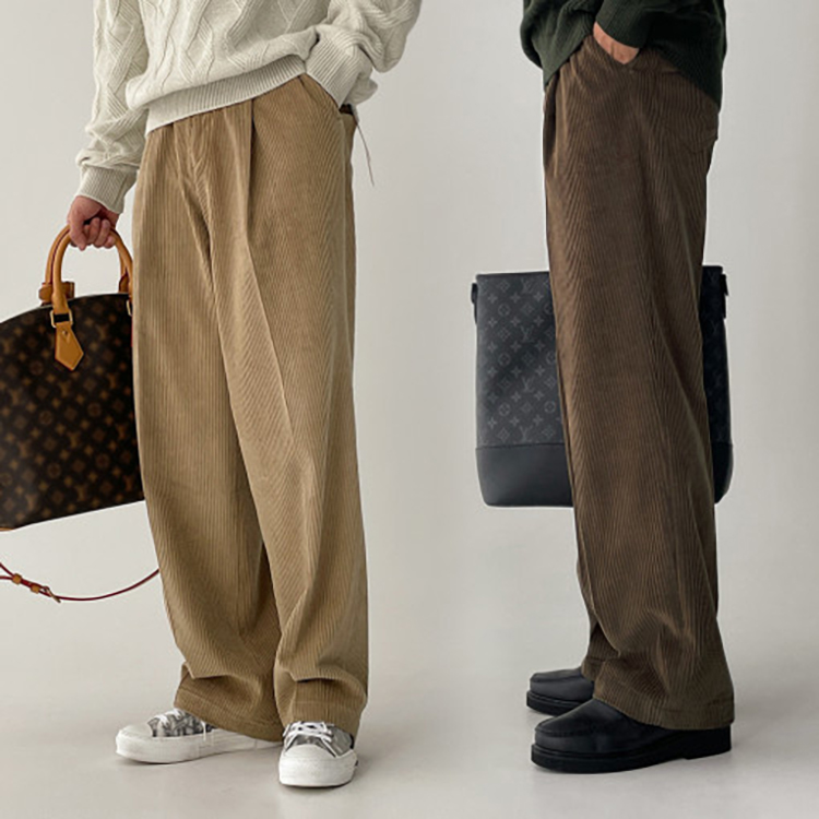 长裤直筒休闲韩范灯芯绒裤子