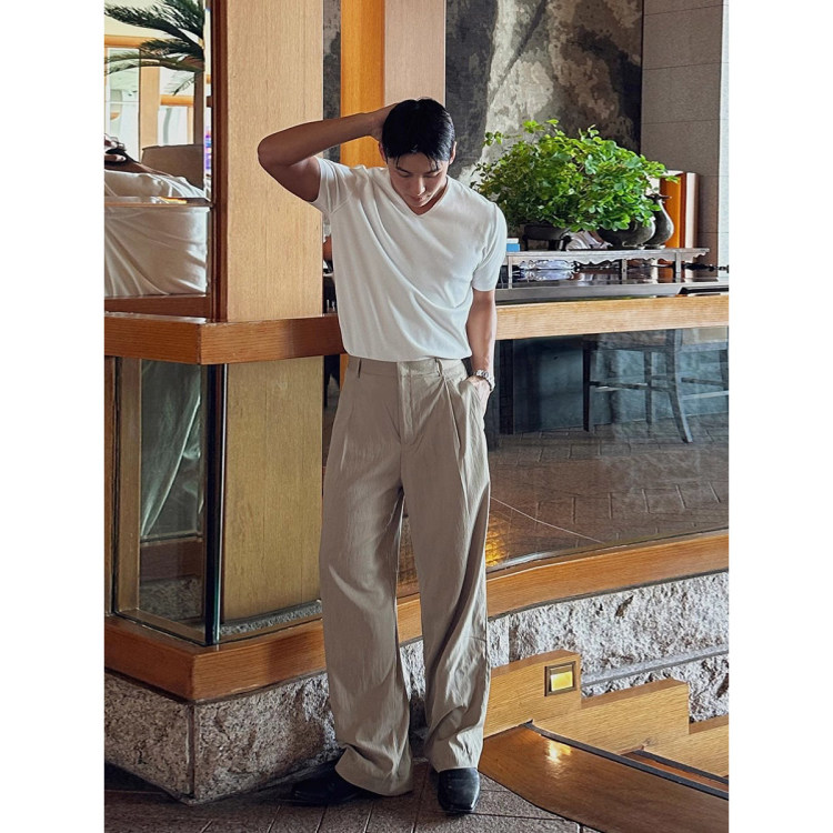 韩国代购男装高档轻熟休闲裤