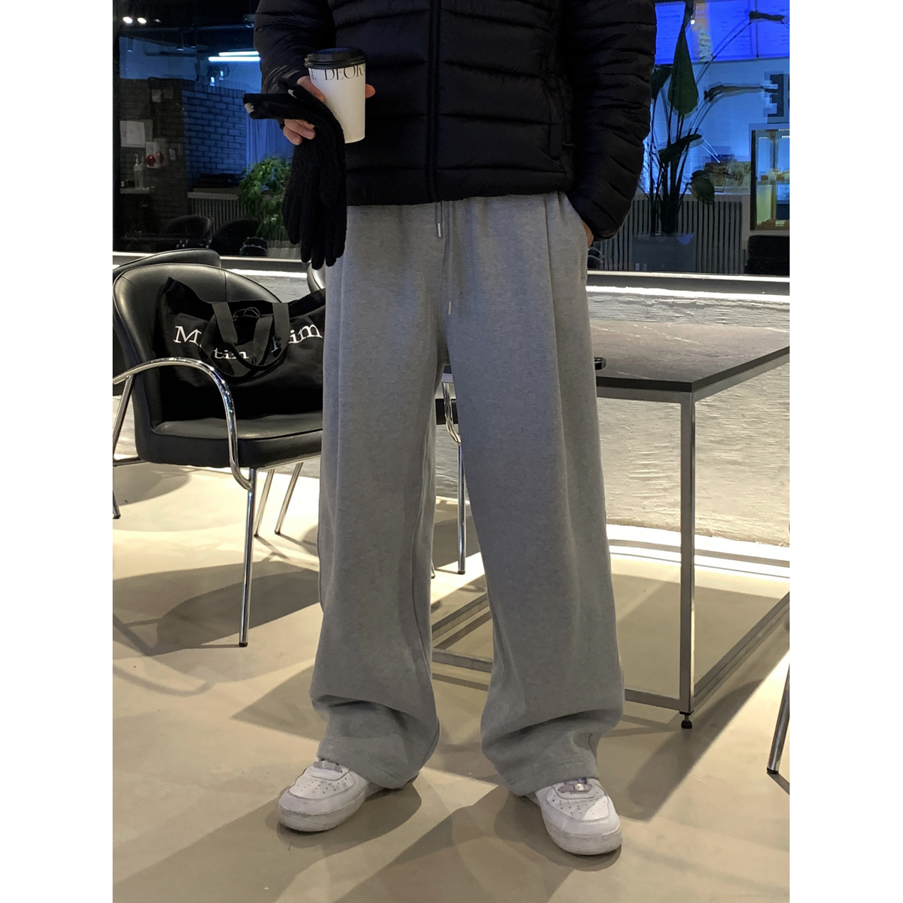 韩国代购男装高品掐运动休闲裤