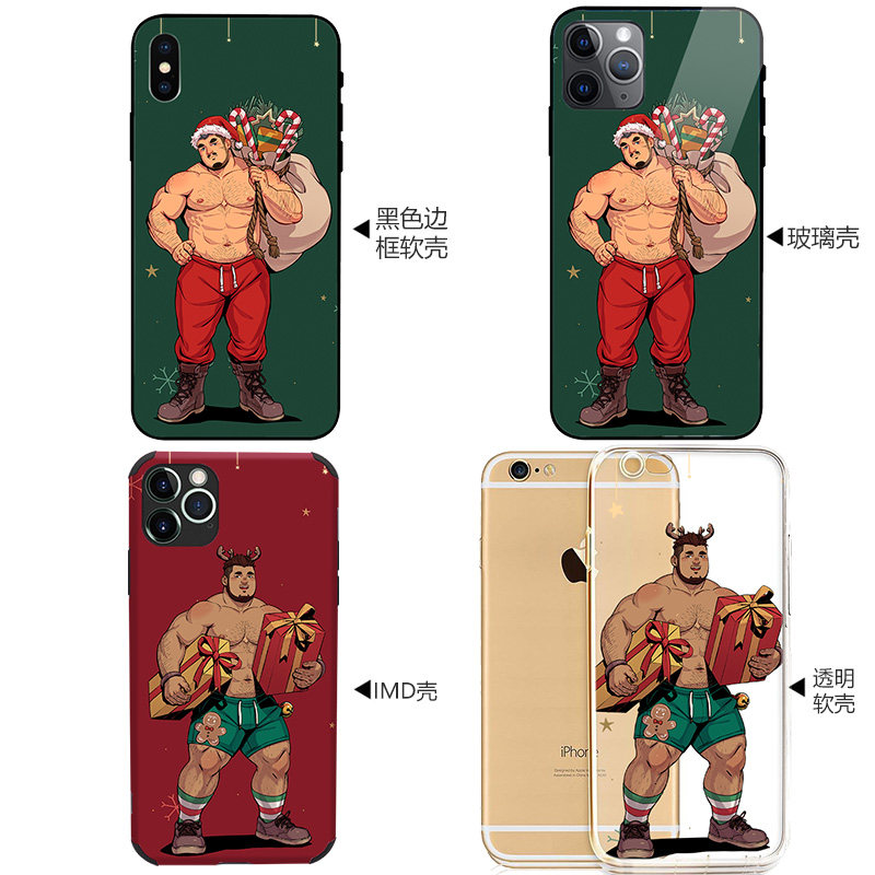 甘东安卓苹果一用一心壮熊胖熊壮熊漫画全包个性定制透明软壳