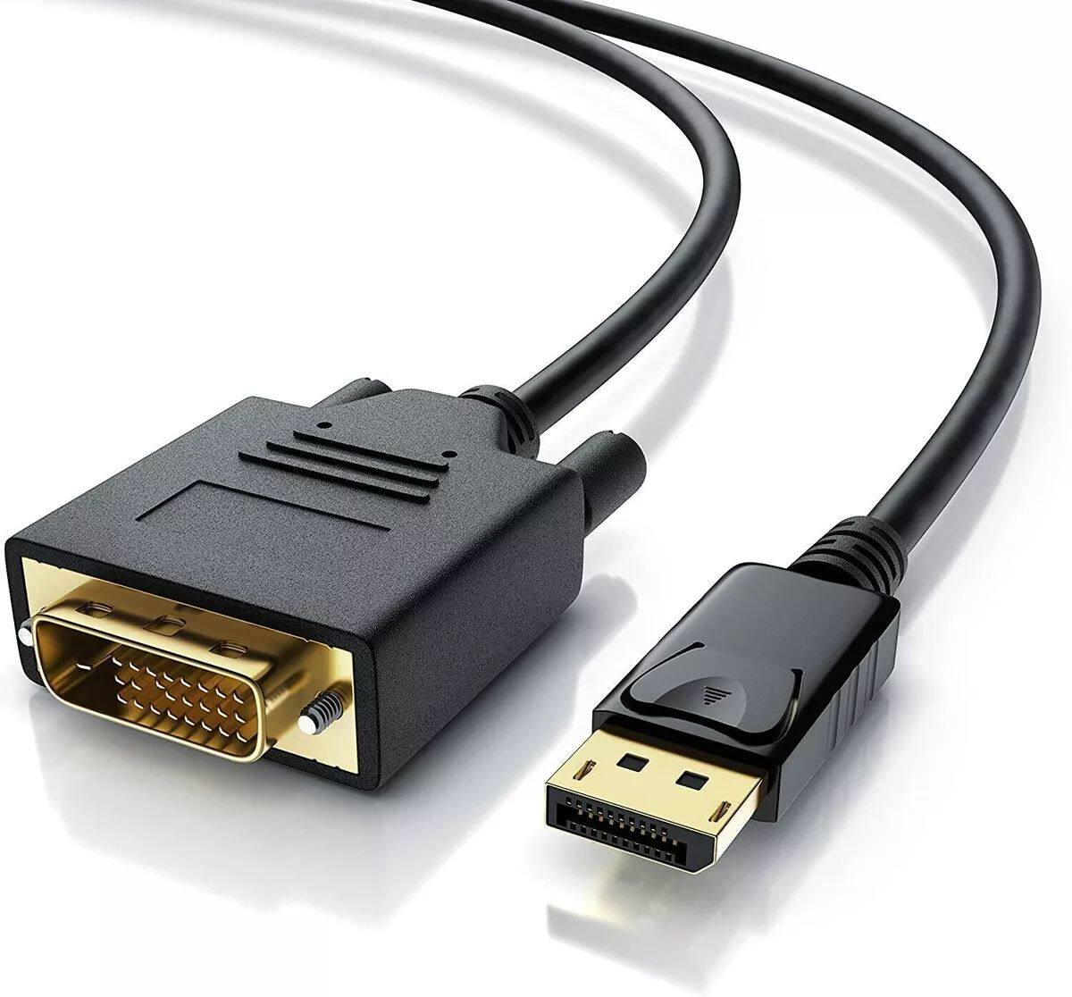 DisplayPort to DVI Cable Display Port DVI-D Contacts 20 pin