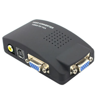 AV S-Video RCA Composite Video to PC Laptop VGA TV Converter