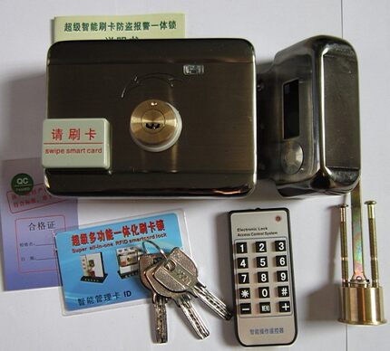特价送卡全套一体刷卡锁/ID门禁感应锁 大门锁 双面刷卡 防盗门锁