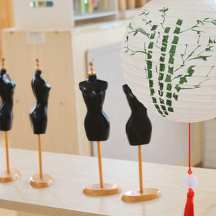 儿童DIY手工材料小人台服服装衣服模特架25cm人形迷你衣服架模型