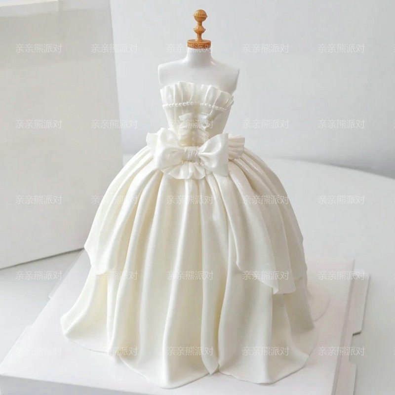 欧式高端婚礼婚纱蛋糕装饰人体模特衣架模型网红生日烘焙立体摆件