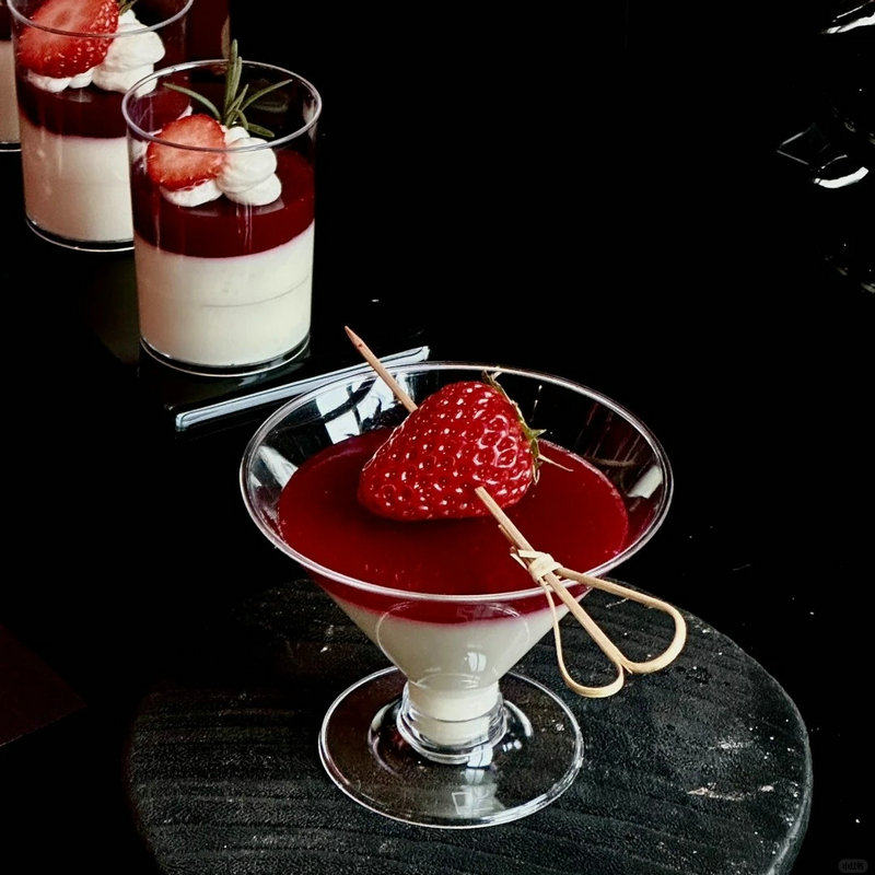 高脚杯一次性甜品慕斯杯