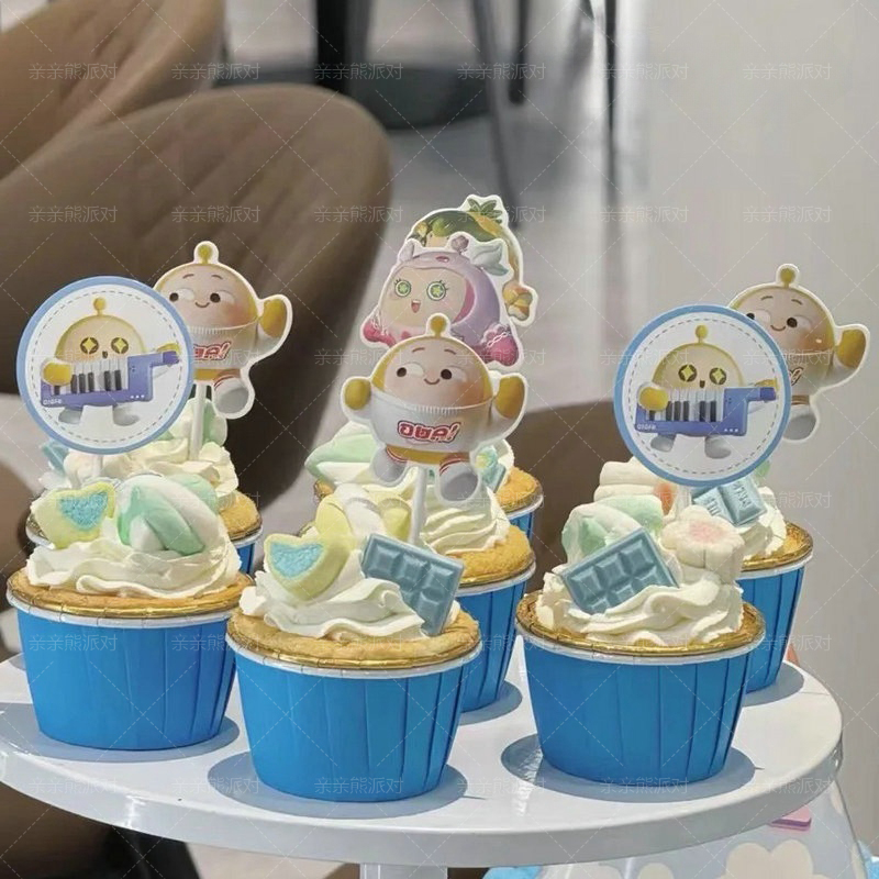 蛋仔派对甜品台装饰推推乐贴纸