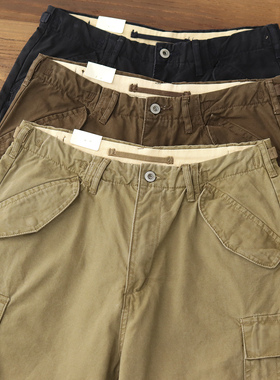 复刻多口袋工装裤男M51伞兵美式复古水洗休闲宽松直筒长裤男春秋