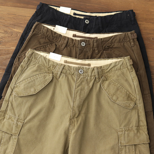 复古水洗休闲宽松直筒长裤 男M51伞兵美式 男春秋 裤 复刻多口袋工装