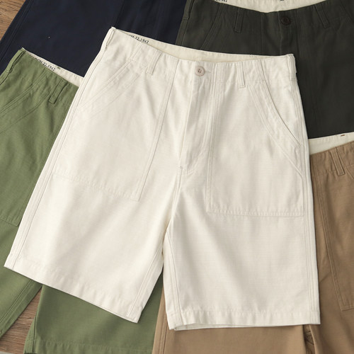 OG-107竹节肌理军事风工装短裤