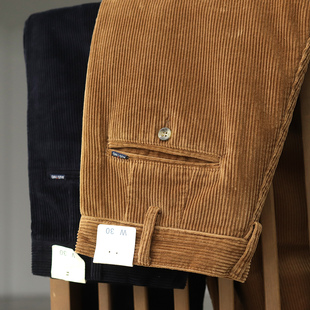 复古阿美咔叽复古秋冬重磅加厚直筒条绒休闲裤 美式 男士 灯芯绒长裤