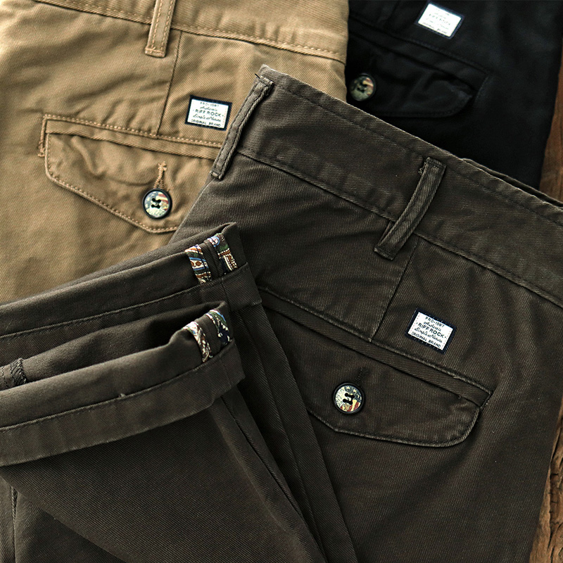 阿美咔叽卡其裤美式复古休闲长裤