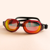 李宁泳镜男女时尚 备 电镀防水防雾高大框清专业游泳眼镜游泳潜水装