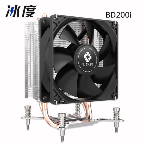 冰度双铜管静音9cm通用CPU风扇
