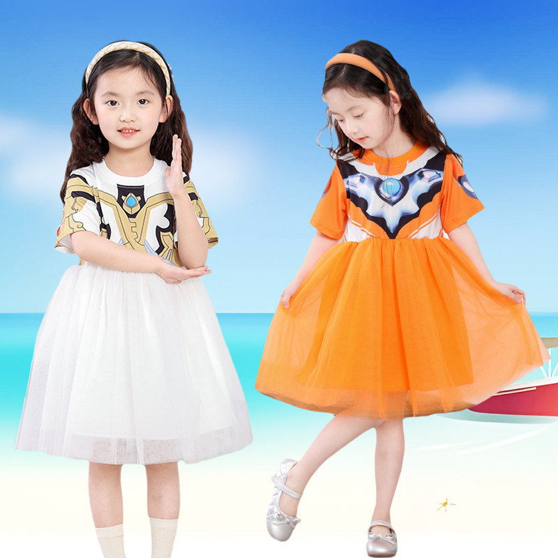 奥特曼女童连衣裙2025新款公主裙