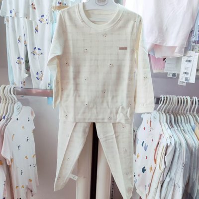 安宝儿婴儿秋冬款纯棉A类睡衣