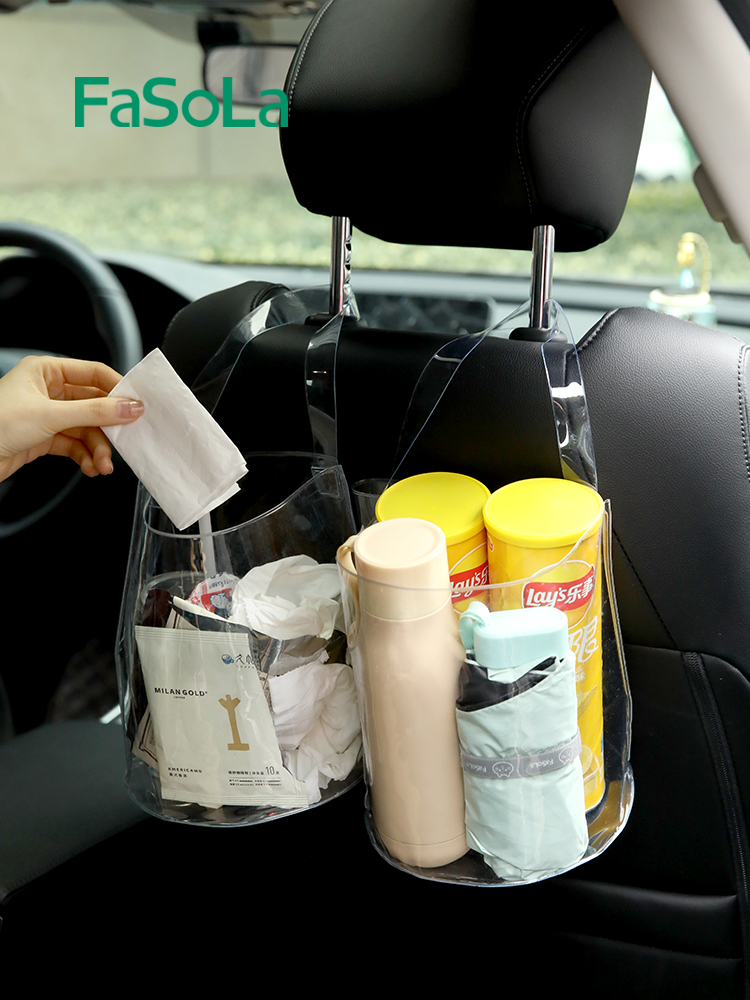 车载垃圾桶汽车内用可折叠挂式
