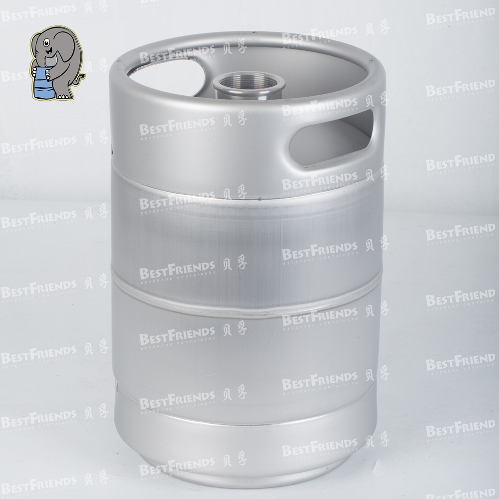 贝孚可叠美标10升啤酒桶304不锈钢井式板式酒茅10L白酒清洗扎啤桶