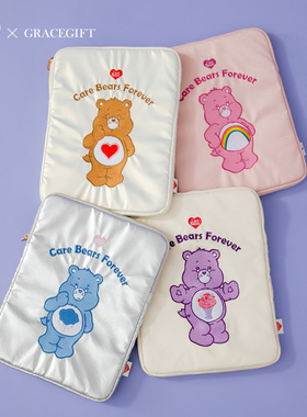 台湾代购Grace gift by Carebears小熊空气平板iPad包精致收纳包